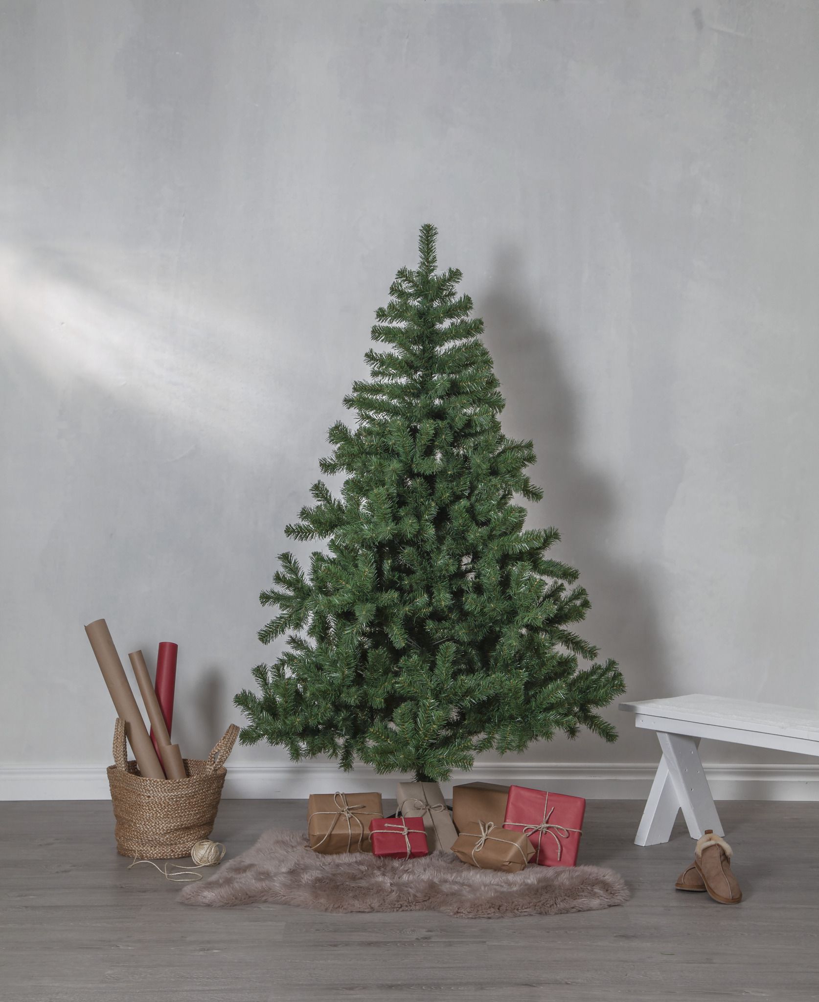 Künstlicher Weihnachtsbaum New Quebec - grün, keine Lämpchen, 180cm Höhe