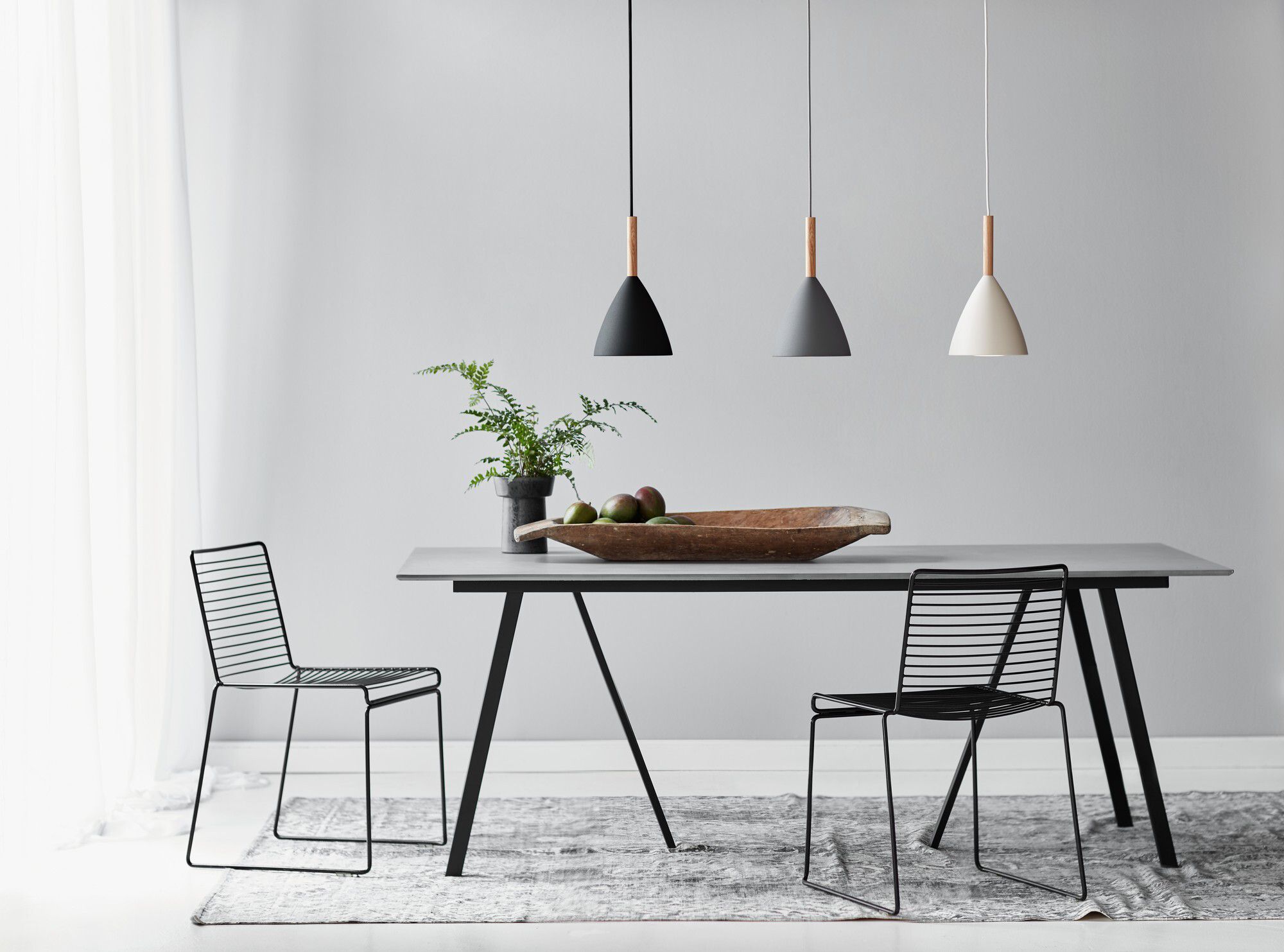 Pure 20, Pendelleuchte, Grau - E27, max. 40W, IP20
