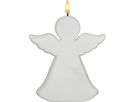 Outdoor Dekoration Flamme Angel - Outdoor, Weiss, 18.5 cm Höhe, Timerfunktion