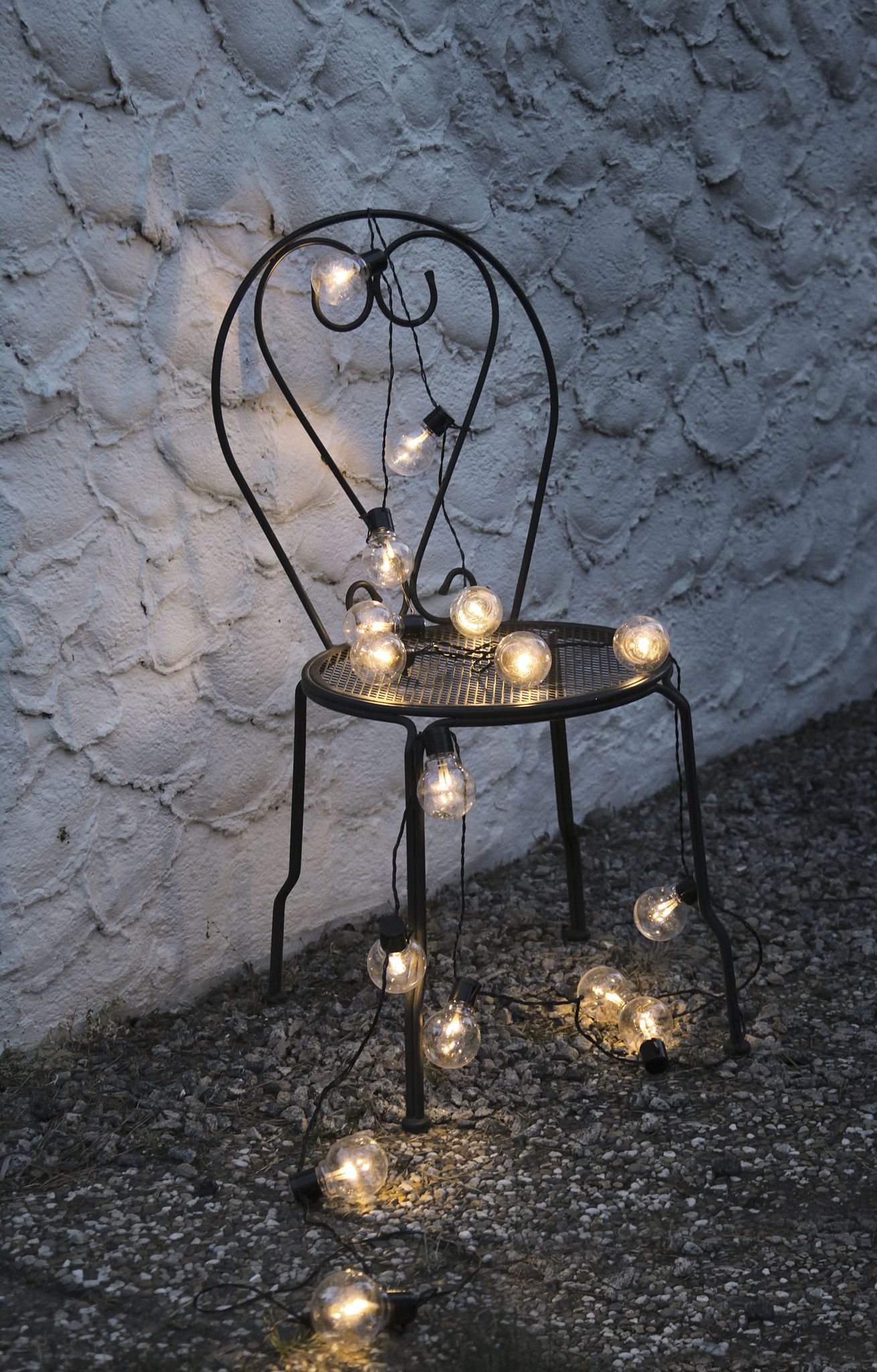 Catena di luci Partaj - IP44 - Stecker IP55, Warmweiss, 16 LED's, 450cm