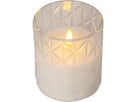 LED Pillar Kerze Flamme Romb - Indoor, Transparent, 10 cm höhe, Timerfunktion