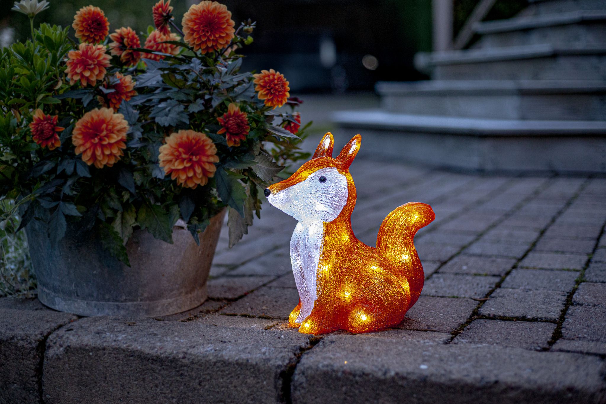 Outdoor Dekoration Crystalo - Indoor, Orange, 28.00cm Höhe