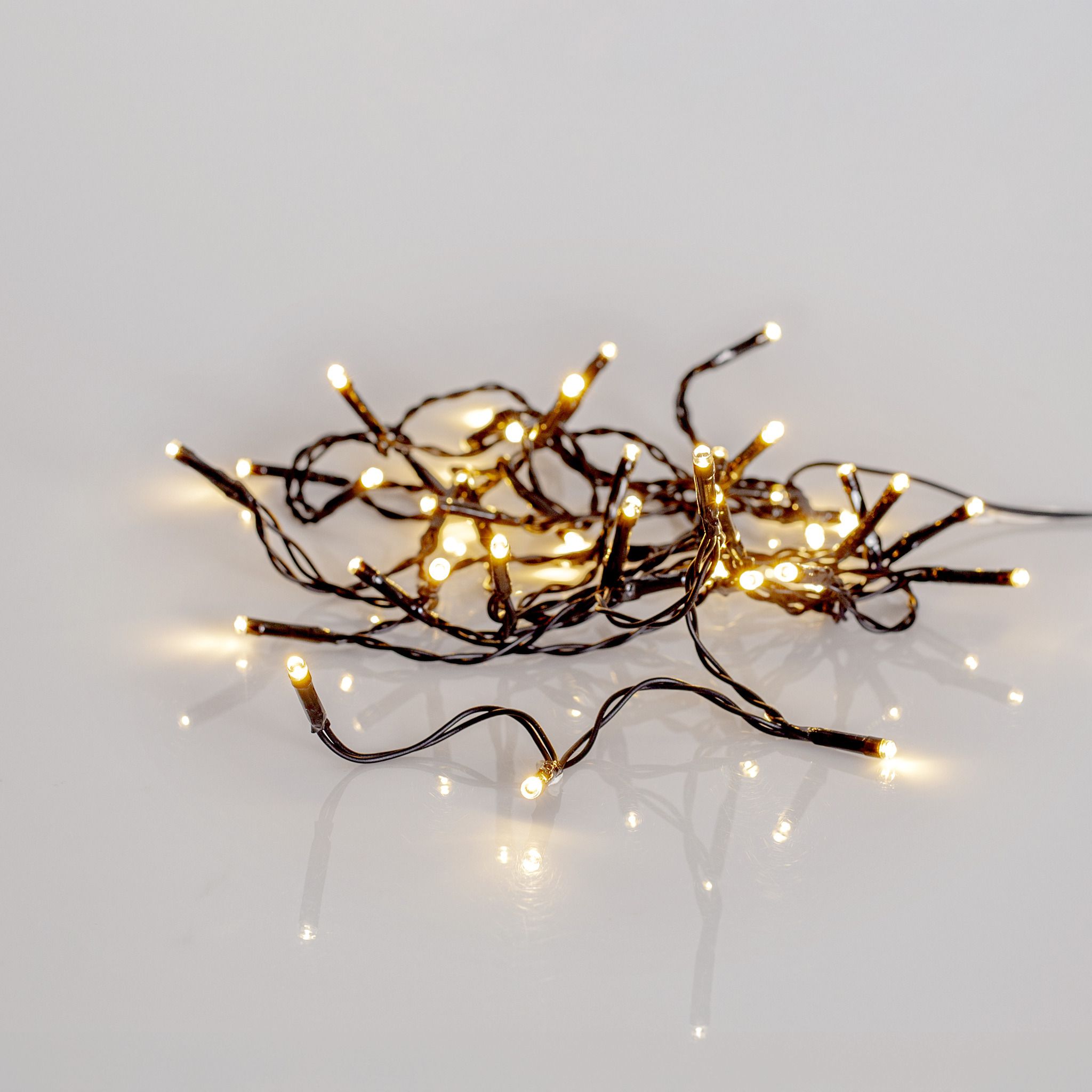 Lichterkette Shiny Warm White - Indoor, Outdoor, Warmweiss, Schwarz