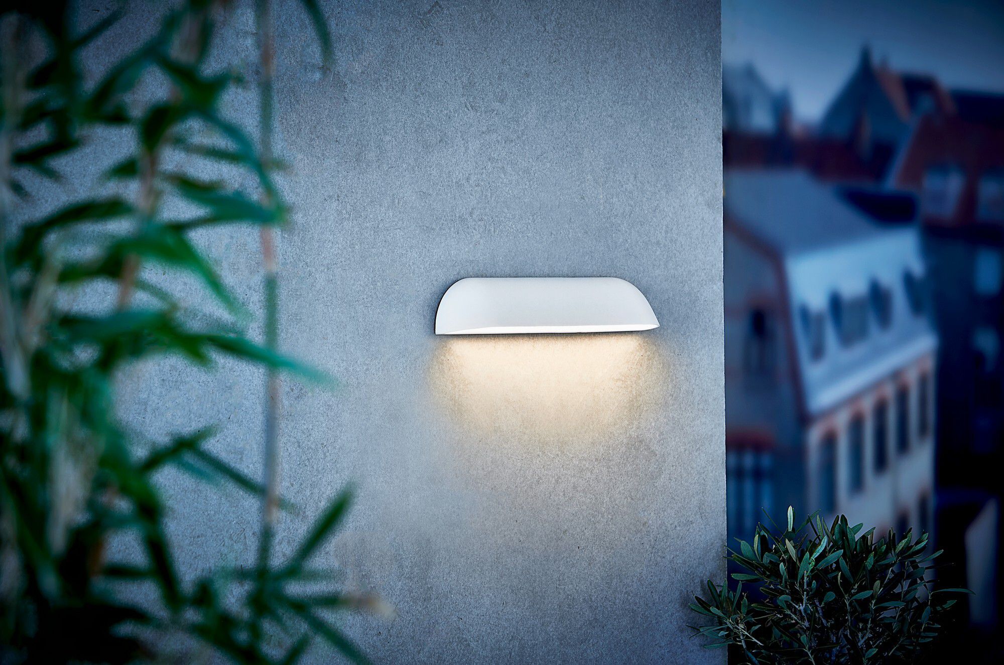LED Wandanbauleuchte Front 36 - 13.9W, 850lm, 3000K, IP44, CRI 80, weiss, nicht dimmbar, L=360mm, B=68mm, H=68mm