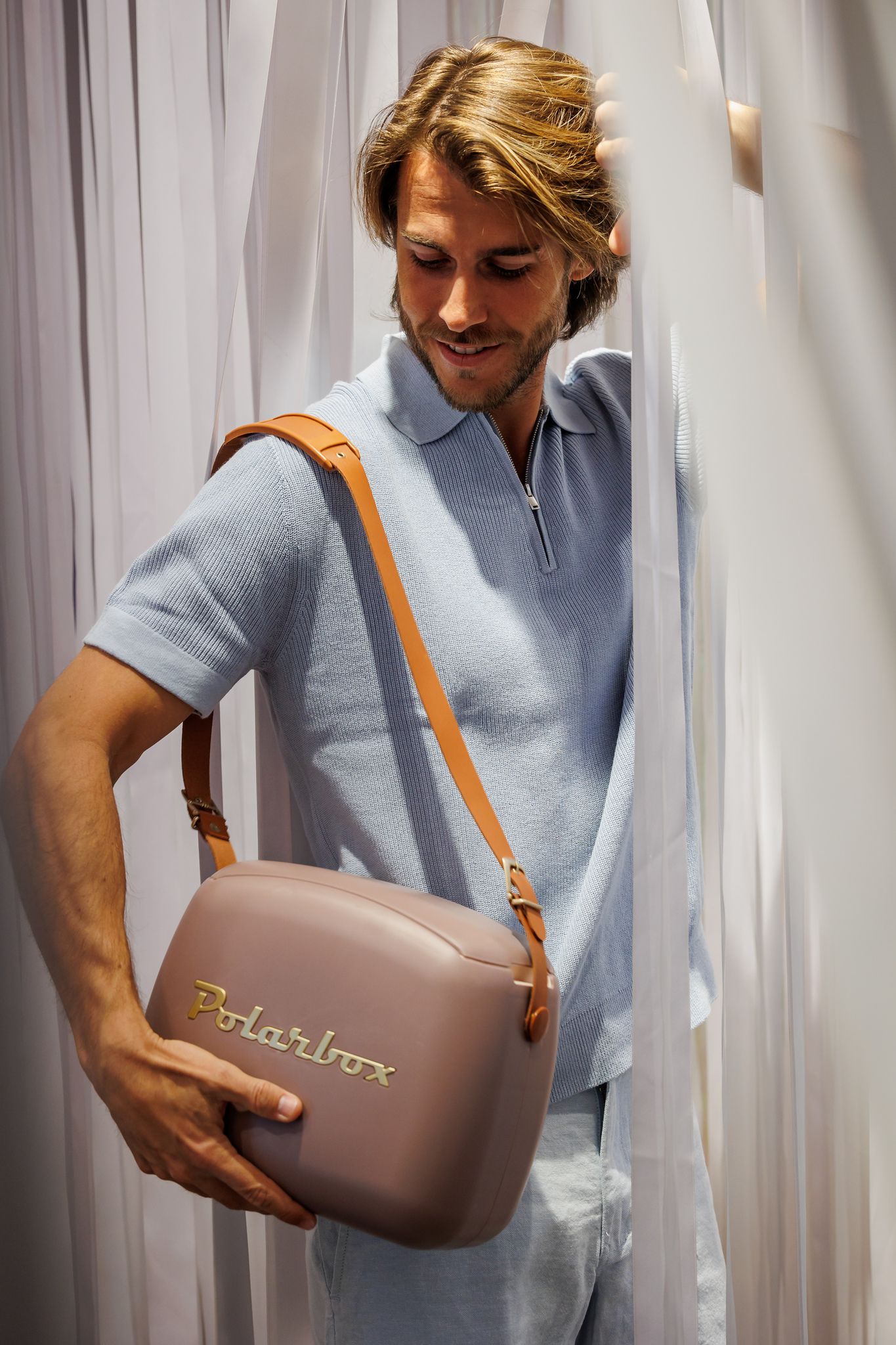 Polarbox CoolerBag flieder 6l inkl. 2 Frischhalte-Dosen 2x nude - Kühlbox, 6l, Vintage Design