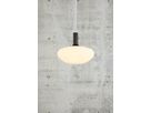Alton 35 Pendelleuchte - E27 60W schwarz / Opalweiss glas 35cm Durchmesser