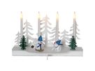 Kerzenständer SNOWY - Warmweiss, IP20, 4 Led's