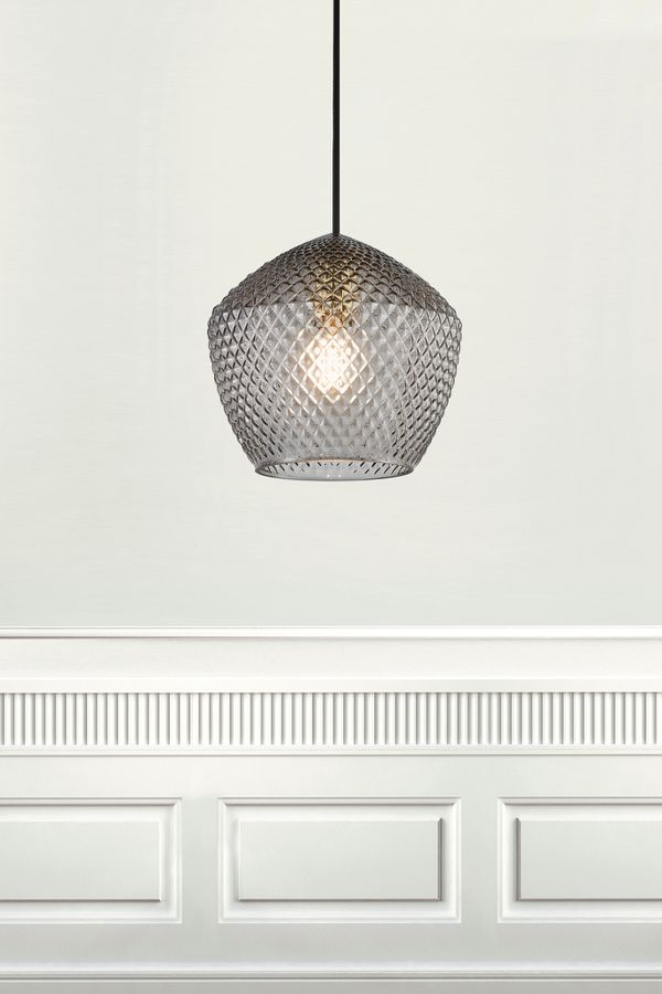 Orbiform, Pendelleuchte, Smoke - E27, max. 40W, IP20