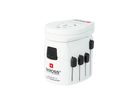 World adattore di viaggio PRO - World & USB - Out: CH, Schuko, IT, UK, BRA, USA, AUS/China, In: CH, Schuko, IT, UK, USA/Japan, AUS/China