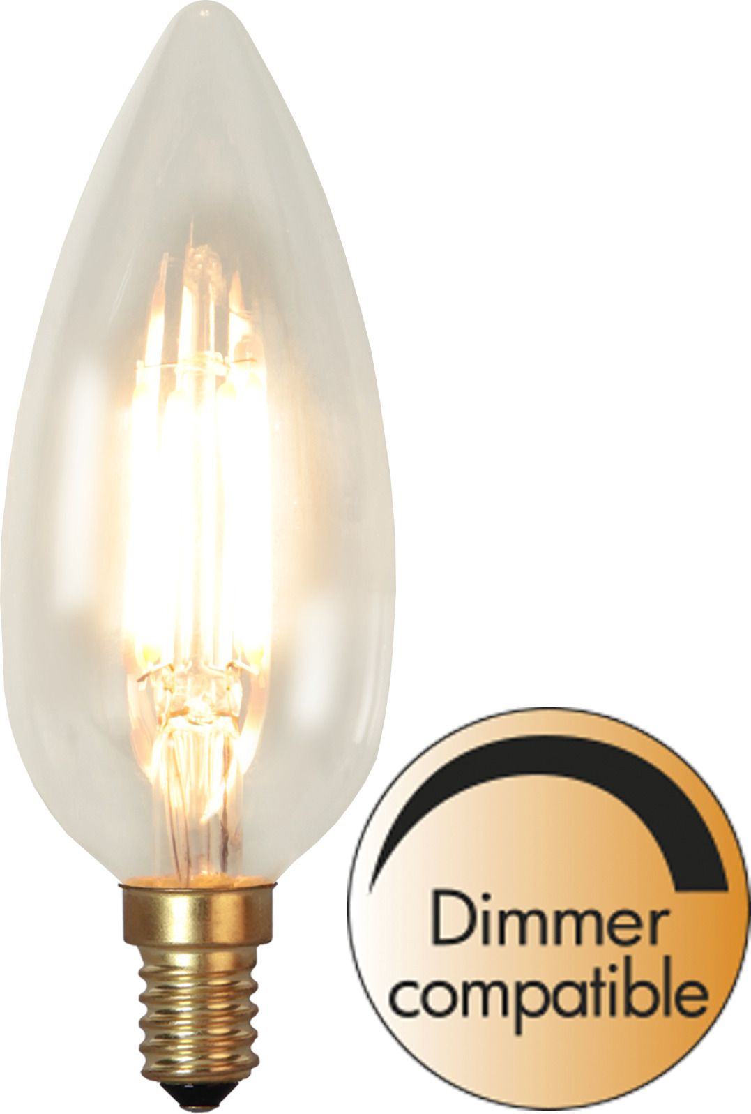 LED Leuchtmittel E14 C45 Soft Glow - E14, 260Lm, 2200K, 3W, 230V