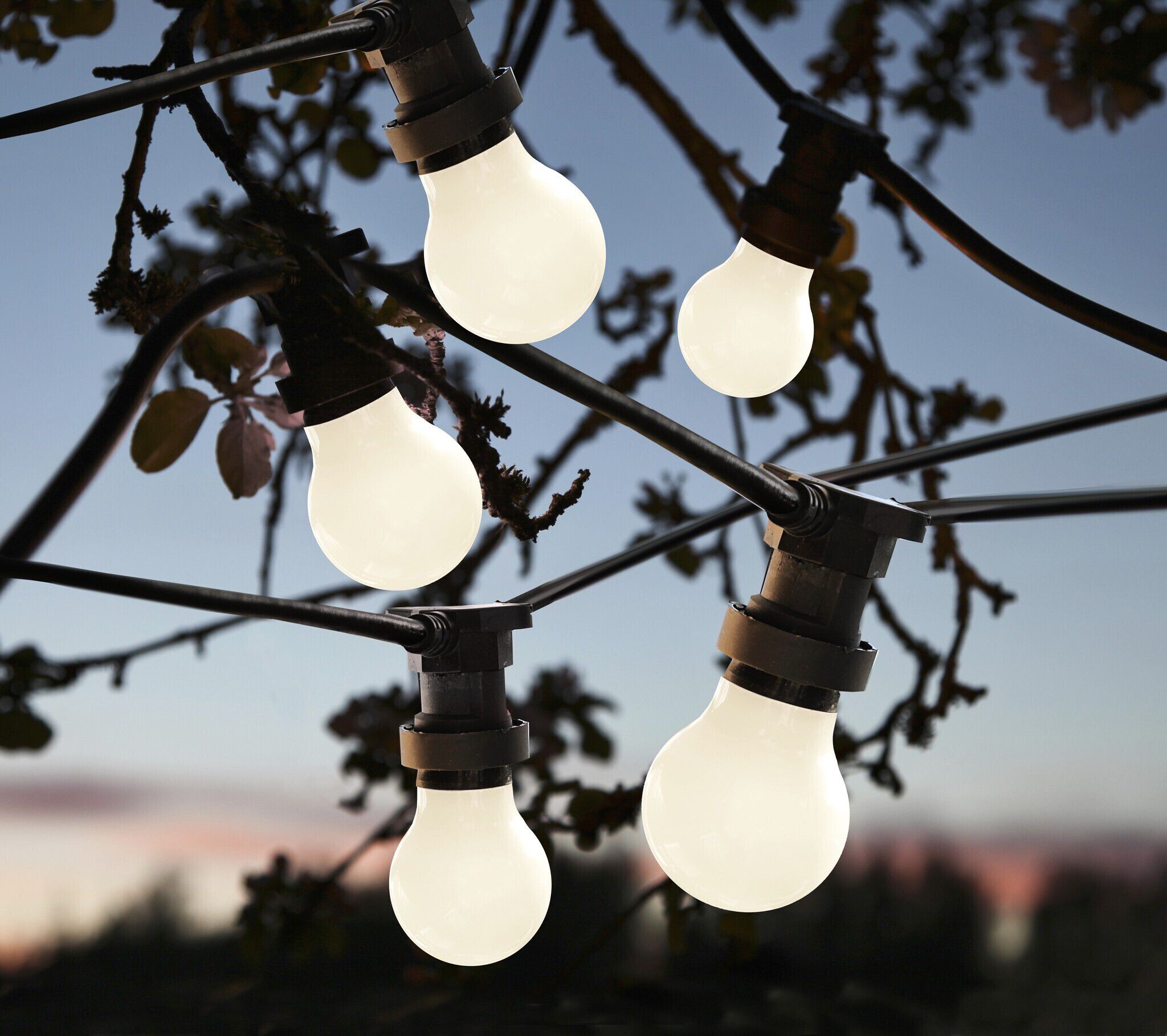 LED Party-Deco Illuminationskette, 15m - IP44, Warmweiss, 15 Led's, 1500cm