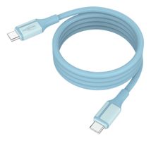 Magnetisches Silikonkabel USB-C auf USB-C, 120cm blau - Magnetisches Silikonkabel USB-C auf USB-C, 120cm blau