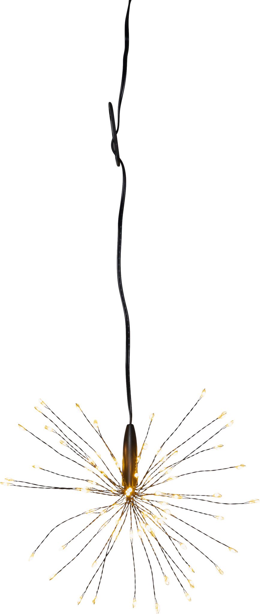 Hängende Deco Firework - IP20, Warmweiss, Schwarz
