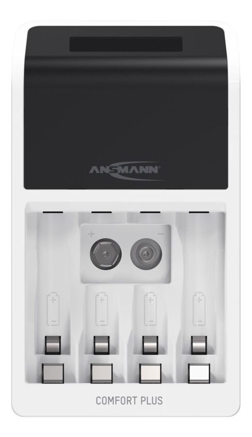 Akku-Ladegerät Comfort Plus + 4× AA 2100mAh - Comfort Plus + 4× AA 2100mAh Akkuladegerät