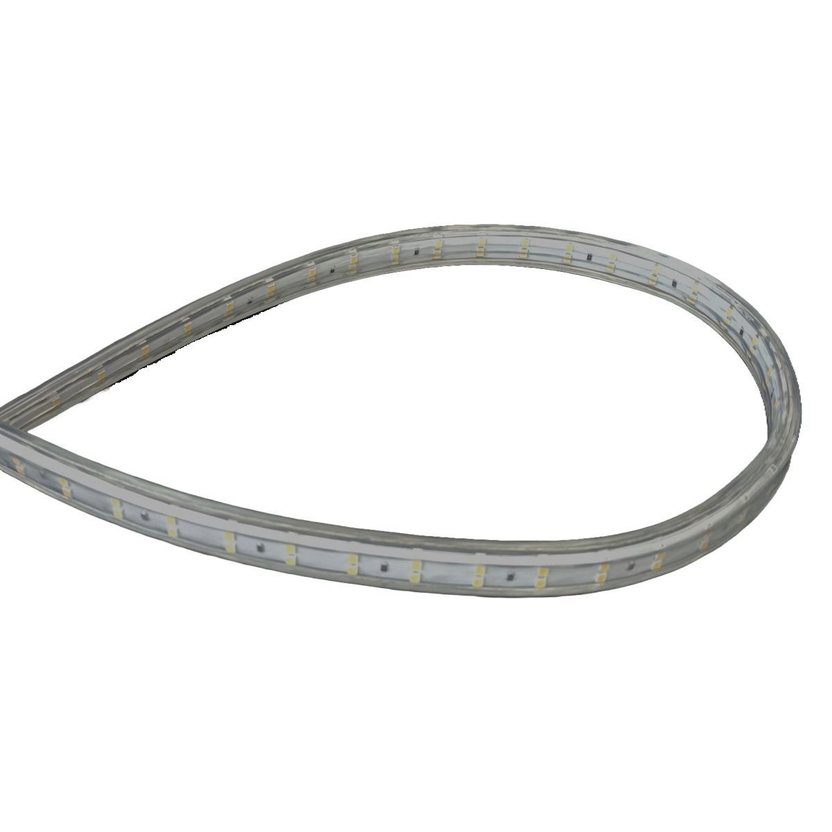 LED Lichtband Strip 50m, beidseitig, auf Kabeltrommel inkl. Anschlusskabel IP55 2-polig - 750W, 65000lm, 4000K, IP65, 120°, CRI >80, transparent, kürzbar, ON/OFF, L=50000mm, B=15.5mm, H=7mm