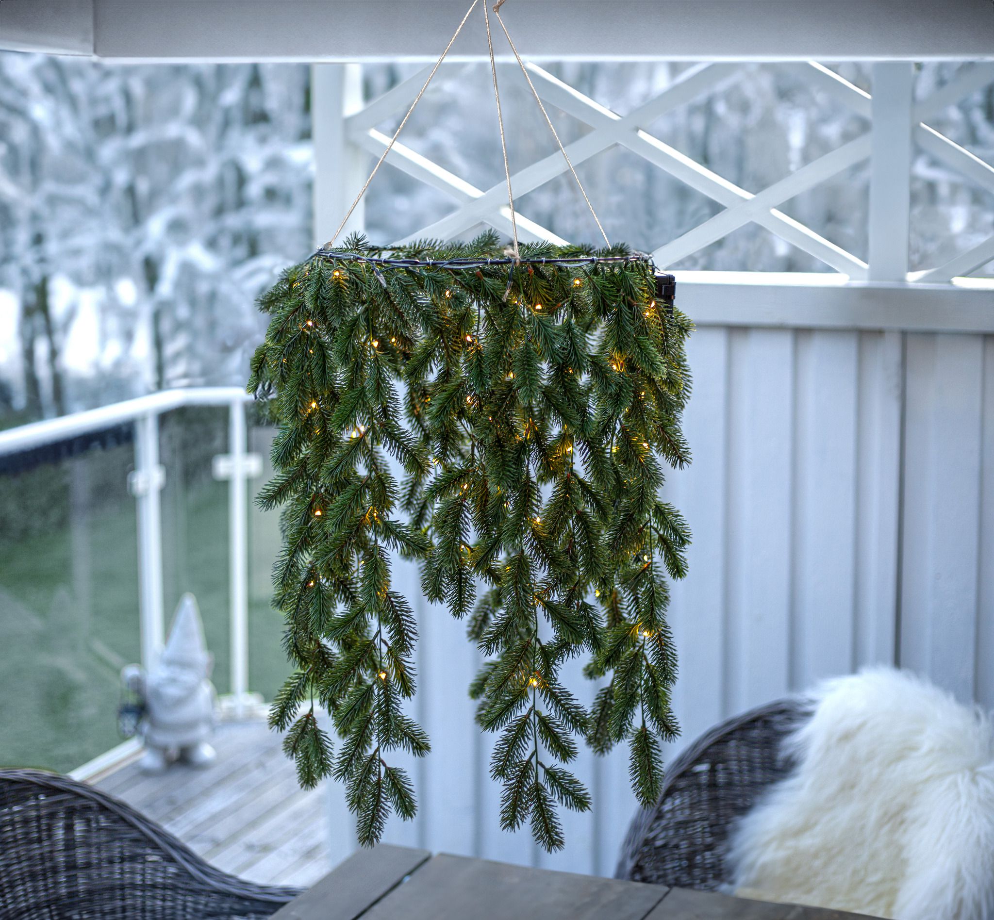 Kranz Erna - IP20, Warmweiss,Grün