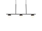 Contina, 3-Pendelleuchte, Schwarz - G9, max. 5W, IP20