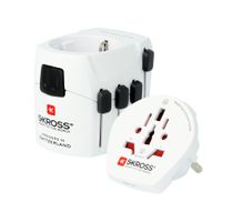 World adapteur de voyage PRO - Out: CH, Schuko, IT, UK, BRA, USA, AUS/China, In: CH, Schuko, IT, UK, USA/Japan, AUS/China