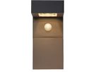 Solar-Wandleuchte VICI - 3.7V DC, 3W, 300/30lm, 3000K, IP , schwarz, Bewegungs-/Dämmerungsensor, L=90mm, B=200mm, H=200mm