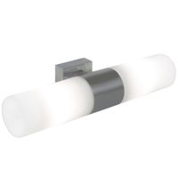 Tangens, 2-flammig, Gebürsteter Stahl - E14, max.2x25W, IP44