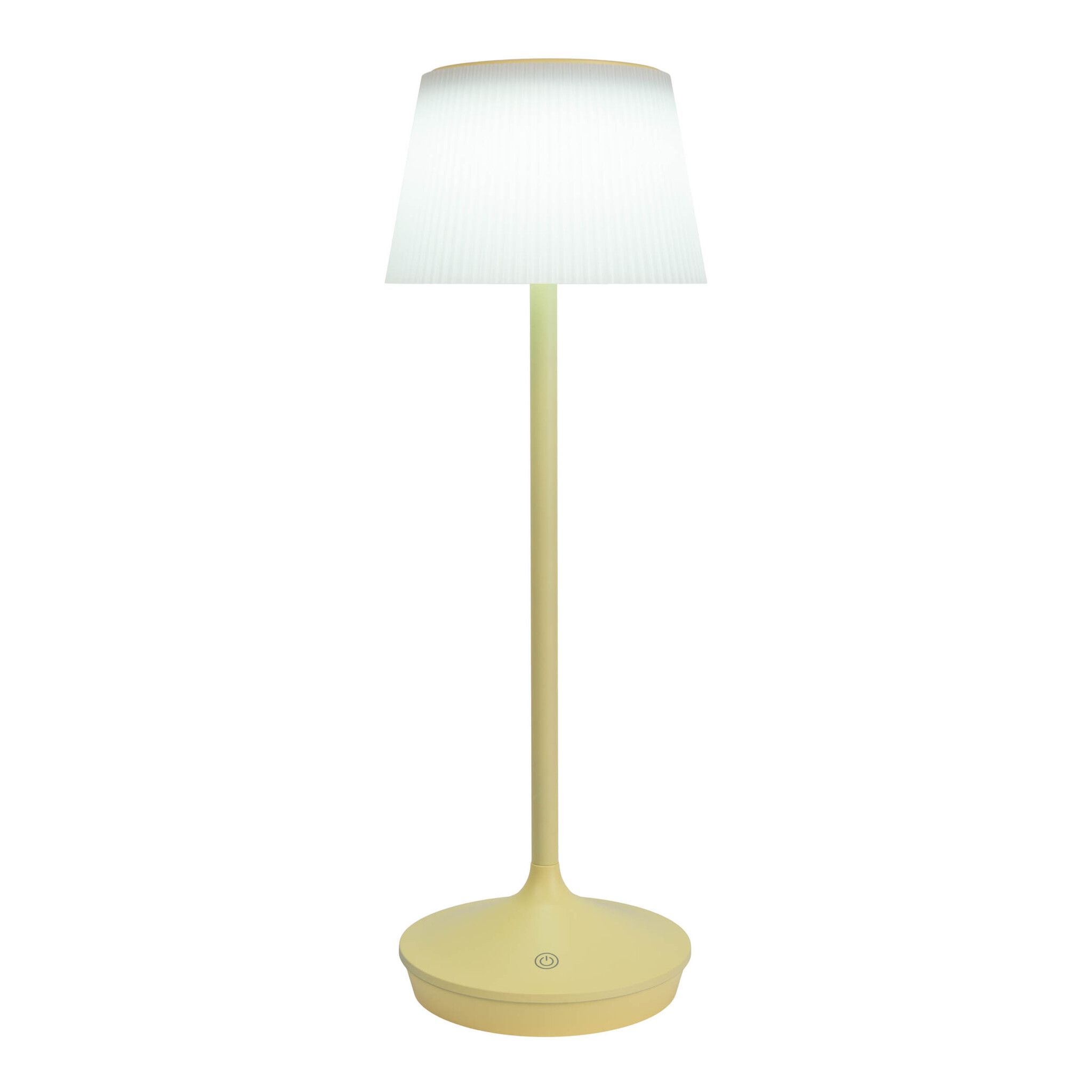 Solar- Akkutischleuchte EMMI gelb inkl. CCT  Touch H: 38 cm - LED-Modul, 3W, IP44