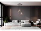 6er Pendelleuchte  TARELLIO  L: 62,4cm beige - IP20, E27, Beige