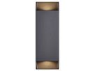 Nico Square 22, Wandleuchte, Schwarz - GU10, IP54, max.25W