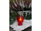 Grablicht-Display Serene - Outdoor, Rot, 41cm Höhe, keine Timerfunktion