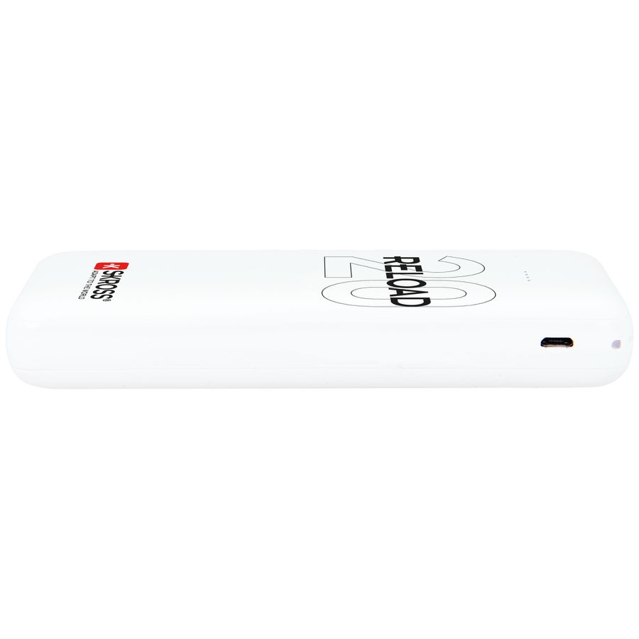 Powerbank NEW Reload 20 - Kapazität: 20000mAh, Output: 2xUSB-A, 5.0V / max. 2.4A, inkl. Micro USB Kabel, weiss
