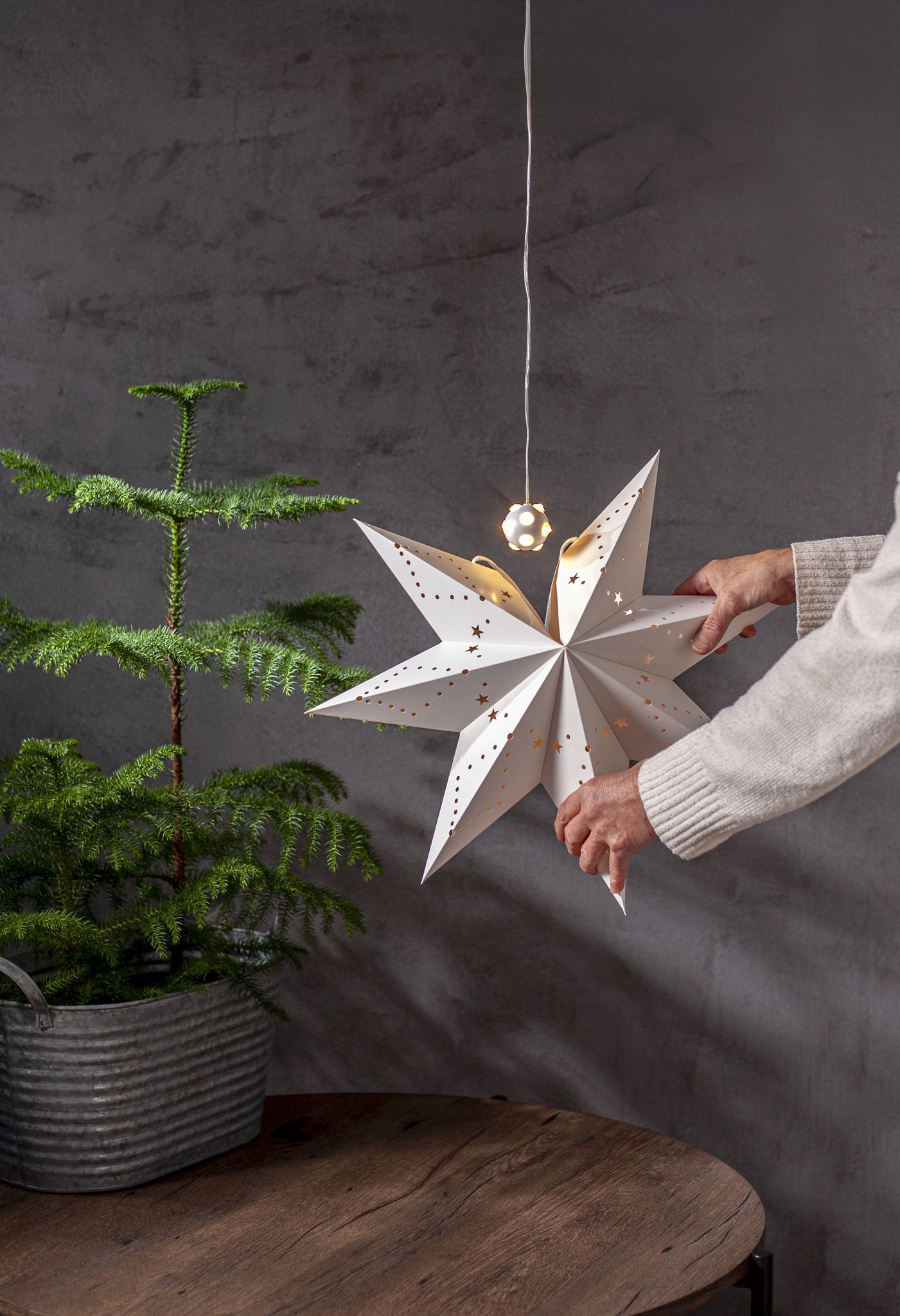 Lichterkette Lighty - Indoor, Warmweiss, Weiss