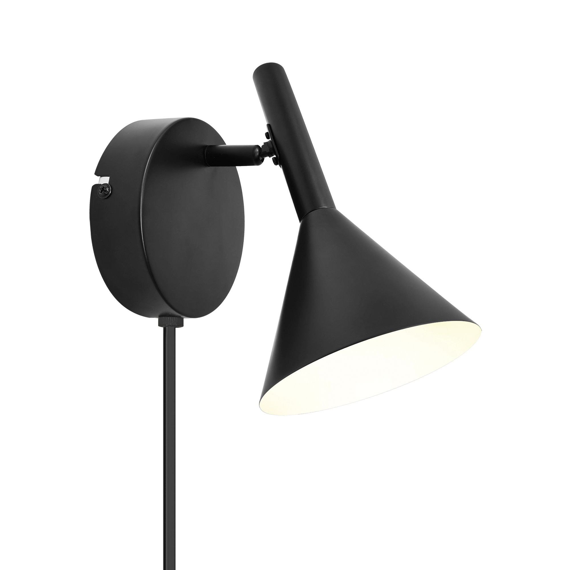 Wandleuchte Kelvis Schwarz - GU10, IP20, 230V