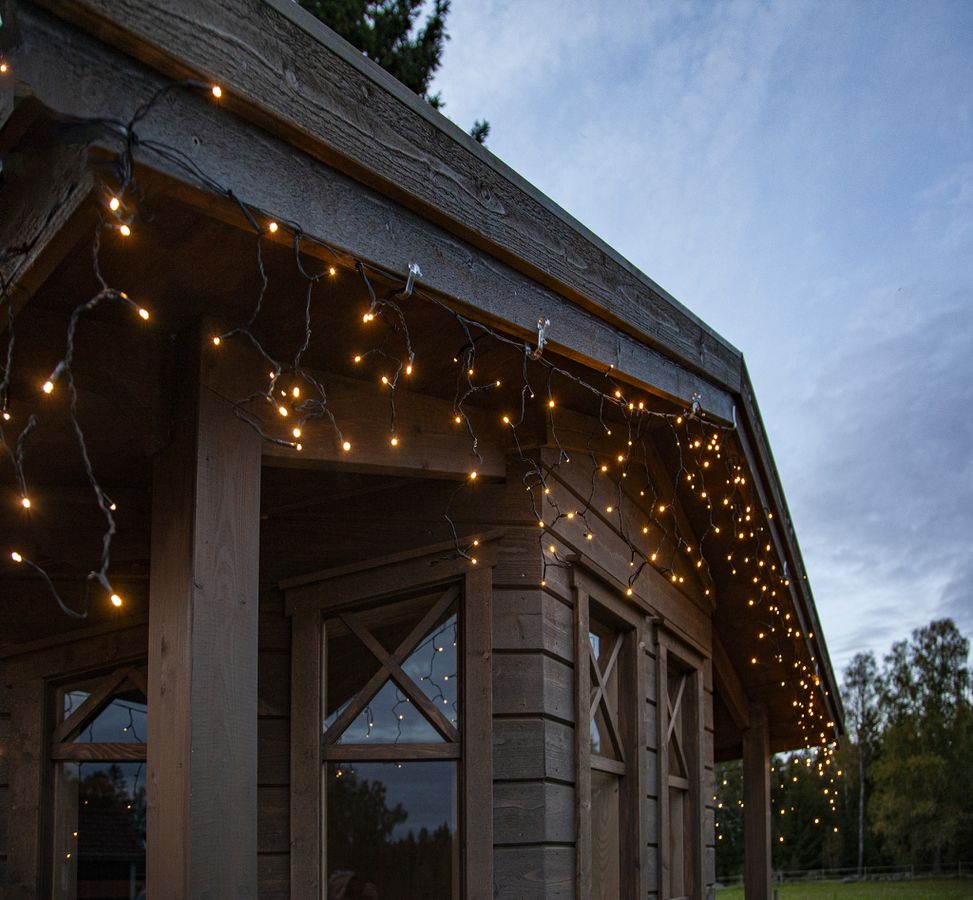 Icicle Lights Shiny - IP44, Warmweiss, 960 LED's, 2390.00 cm