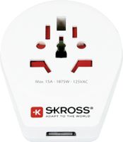Country World to USA USB - Out: USA Typ B, 1xUSB-A, In: CH, IT, BRA, UK, USA/Japan, 2-Pol EU, AUS/China