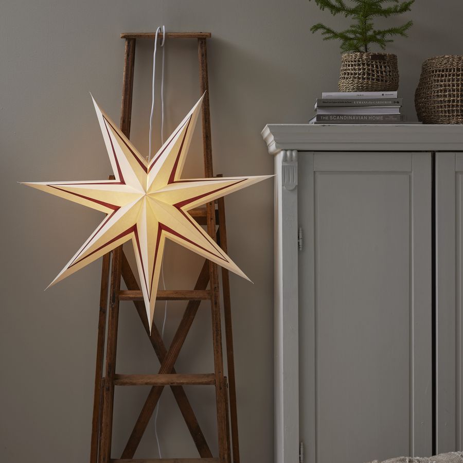 Paper Star Stripe - Indoor, , Weiss