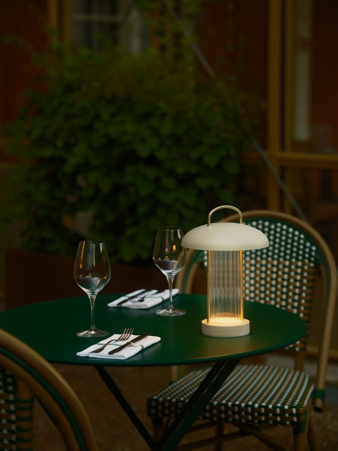 Akku Tischleuchte Mirano Beige - LED-Modul, 3000K, 150Lm, IP20