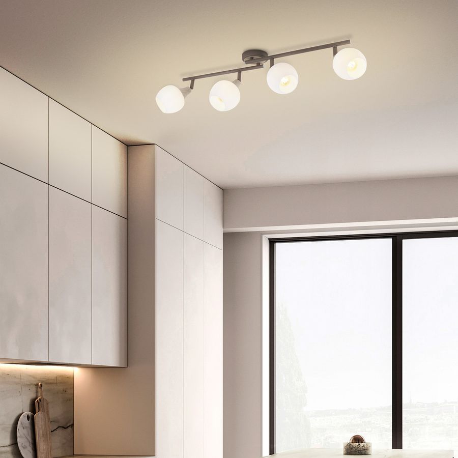 4er Deckenleuchte  MONACO  L: 70cm beige - IP20, E14, Beige