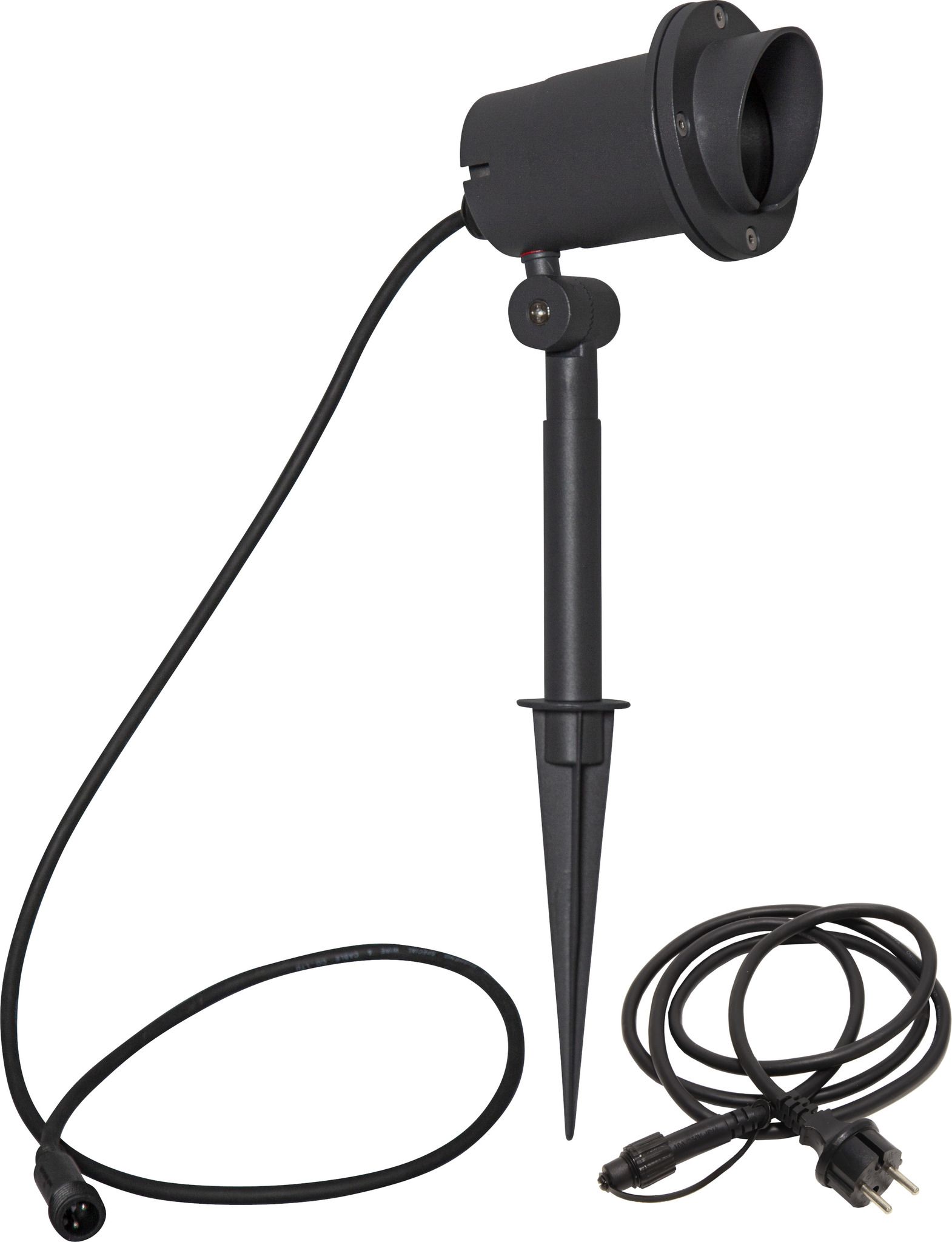 Outdoor Decoration Spotlight Focus - IP44, GU10, Schwarz