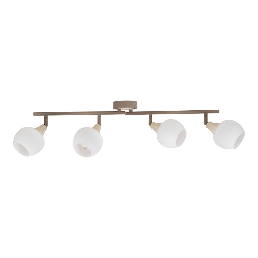 4er Deckenleuchte  MONACO  L: 70cm beige - IP20, E14, Beige