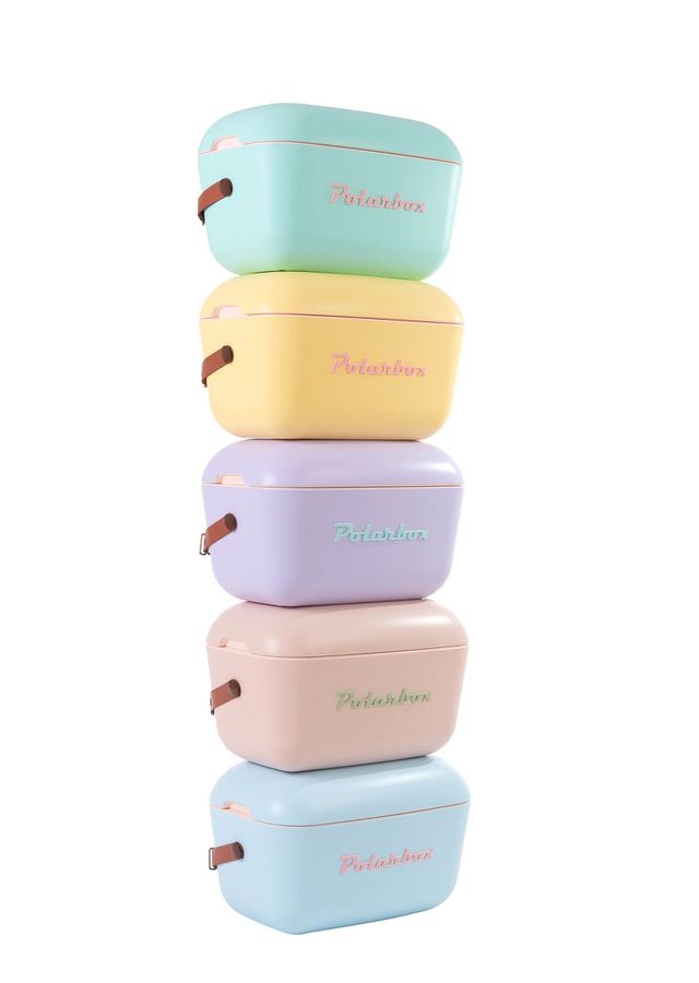 Polarbox Retro Cooler cyan 12l - Kühlbox, 12l, Vintage Design