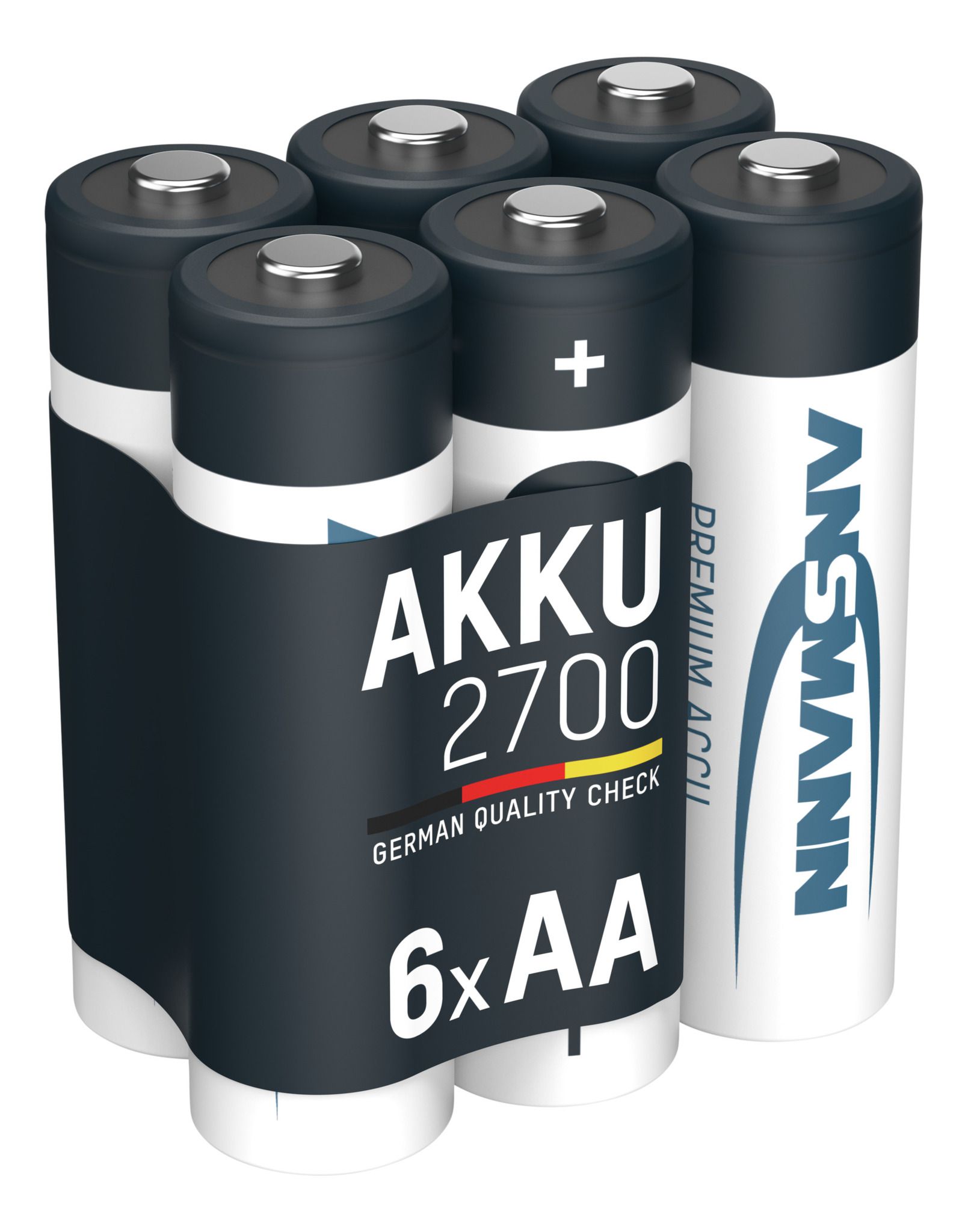 NiMH Akku Mignon AA Typ 2700 (min. 2650 mAh) 6er Schrumpffolie - 6er Pack
