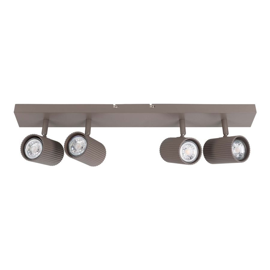 4er Spot-/Deckenleuchte  TINNIS  L: 56cm sand - IP20, GU10, Beige