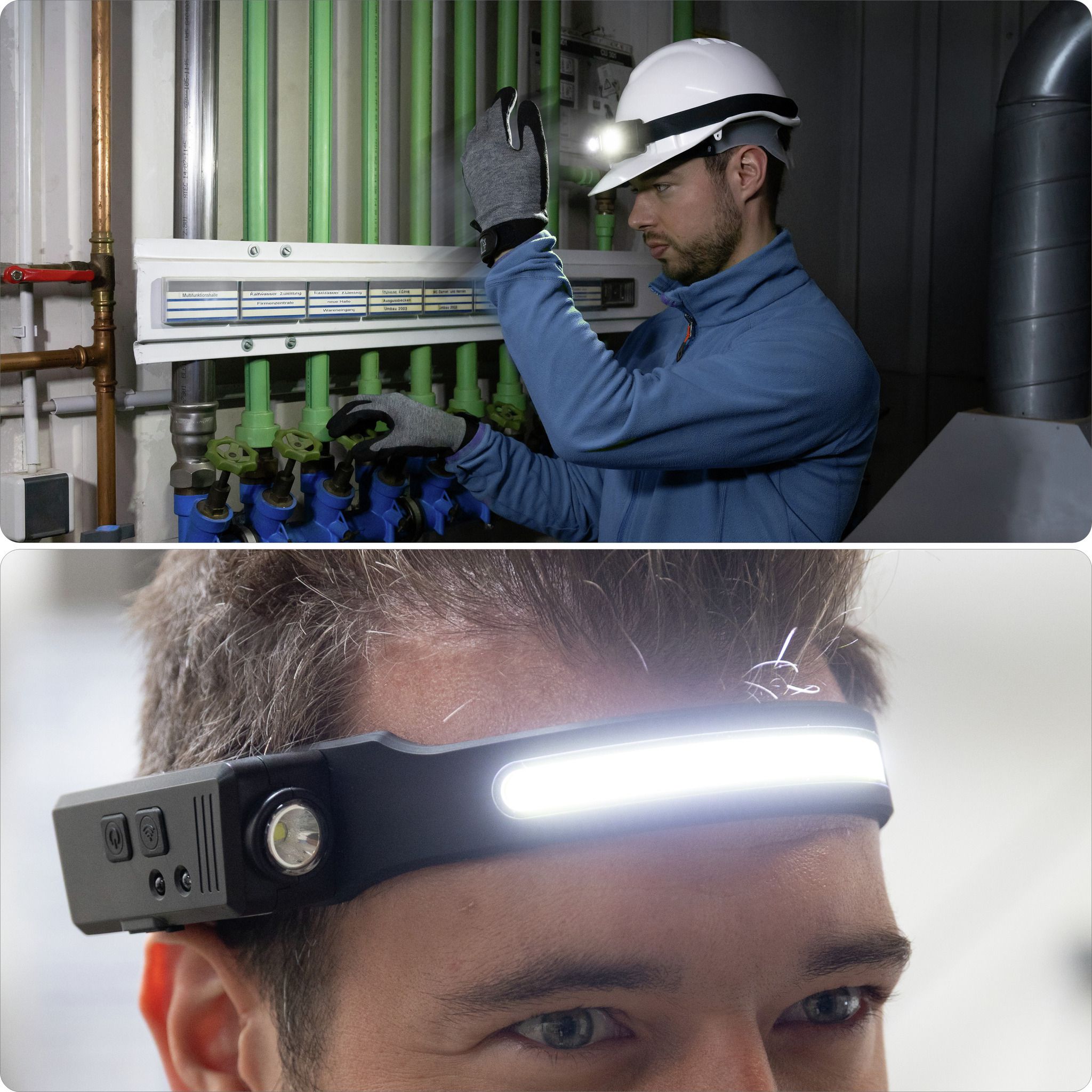 Stirnlampe HD240RS - 300lm, 4h, 20m