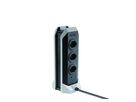 Power Tower - 4xT13 horizontal, 2.0m Kabellänge, 1xUSB-A, 2xUSB-C