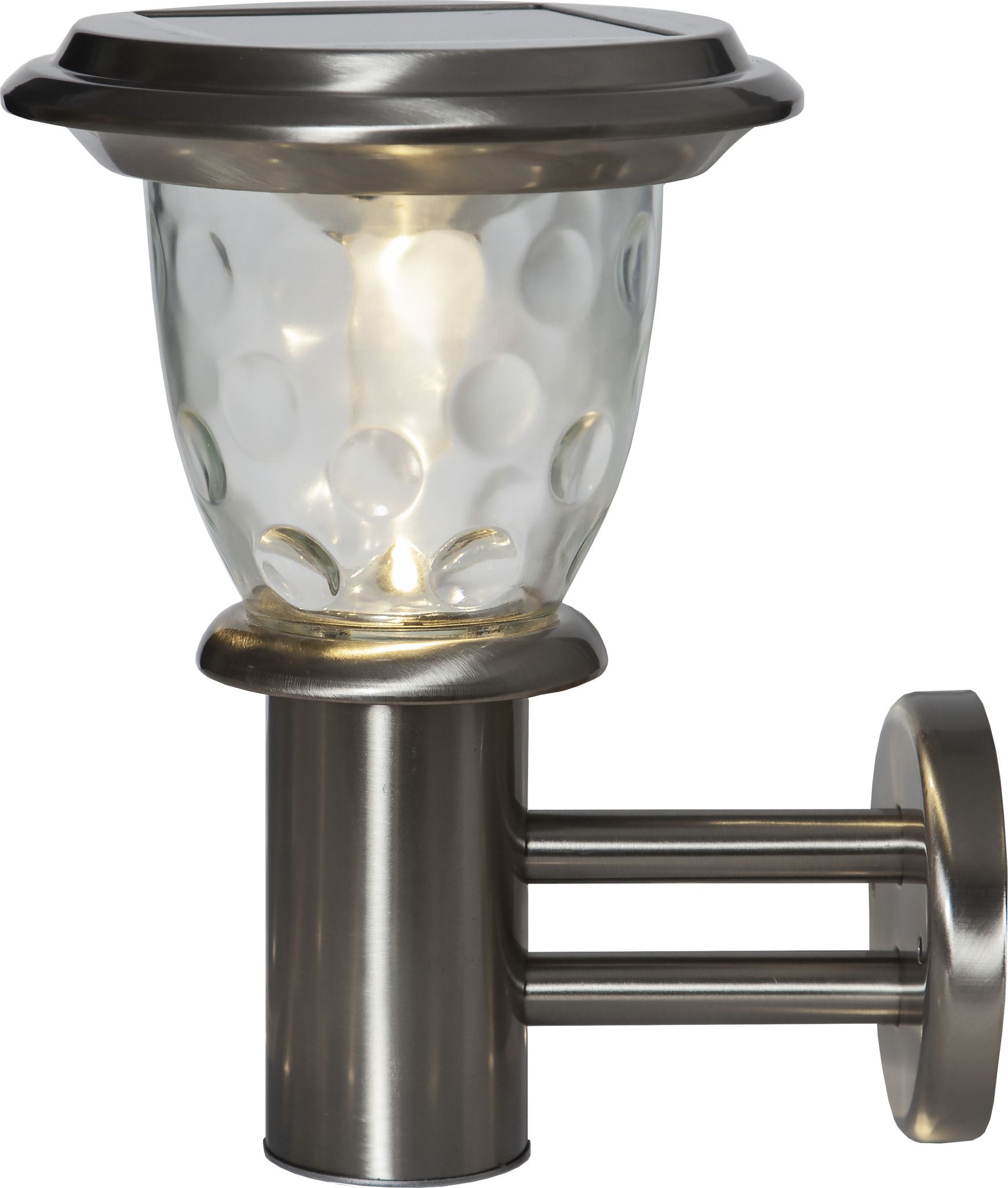 Solar Wandlaterne Pireus - Rostfreier Stahl, Lichtfarbe Warmweiss