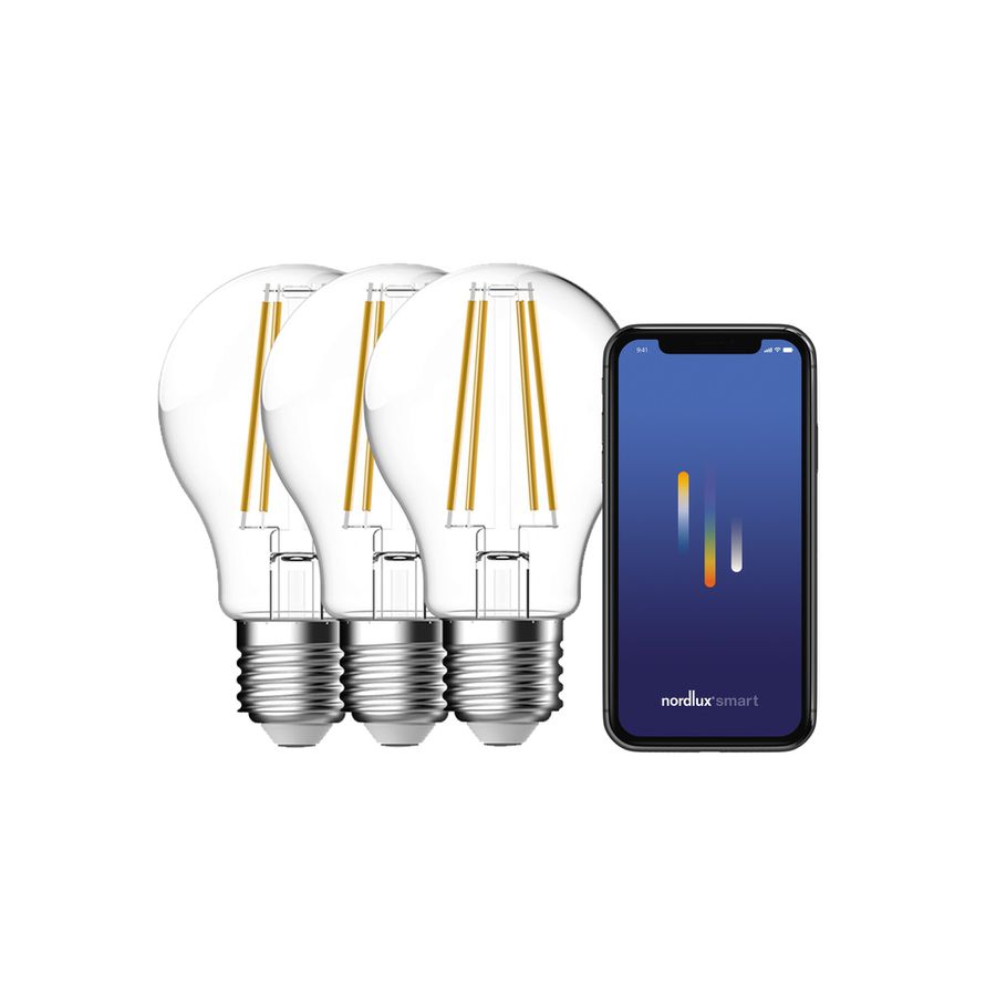 LED-Leuchtmittel Smart E27, A60, 650lm , 3-pk. - LED-Leuchtmittel Smart E27, A60, 650lm , 3-pk.