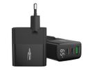 Home Charger mit Display HC365PD - 65W, 3xUSB