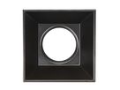 Anbauspot ETHAN - GU10 (exkl.), max. 4x10W (LED), IP20, schwarz-matt, dim. optional, L=216mm, B=216mm, H=120mm