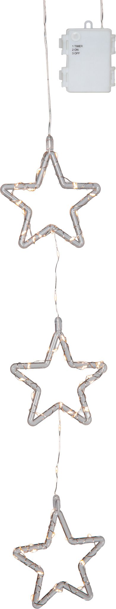 Outdoor Dekoration Stina Stern - Indoor, Transparent, 58.00cm Höhe