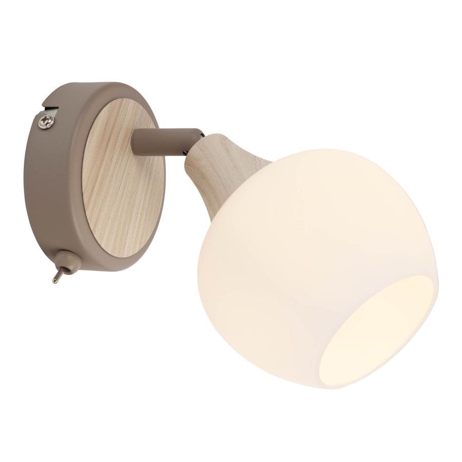 Wandleuchte  MONACO  H: 18cm beige - IP20, E14, Beige