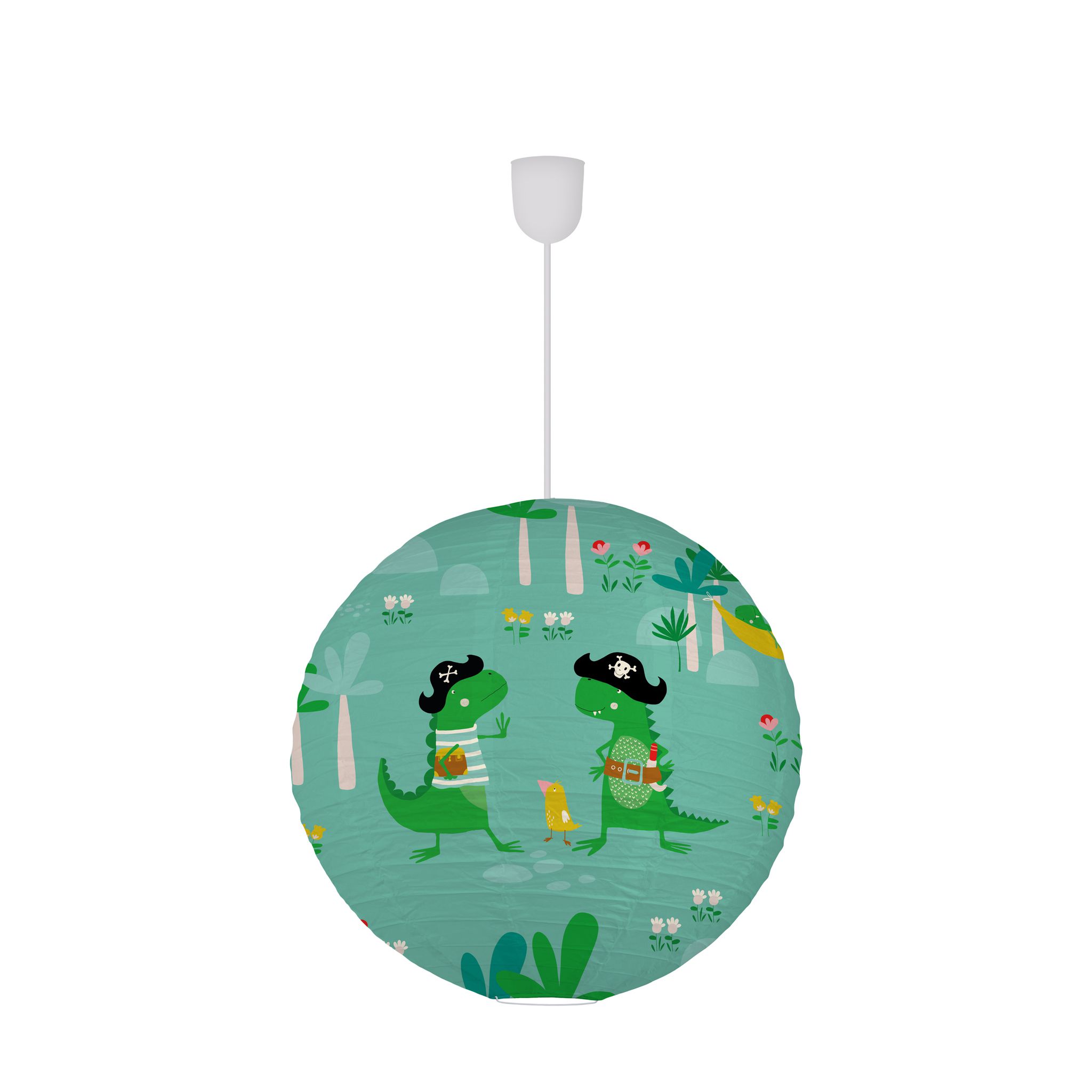 Papierleuchte PIRATES DINOSAURS - ohne Fassung, IP20